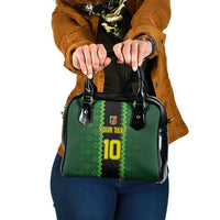 Custom Mali Football Shoulder Handbag Les Aigles-Green Gold and Red