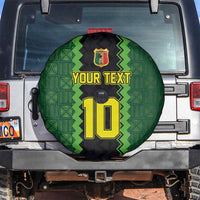 Custom Mali Football Spare Tire Cover Les Aigles-Green Gold and Red