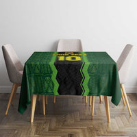 Custom Mali Football Tablecloth Les Aigles-Green Gold and Red