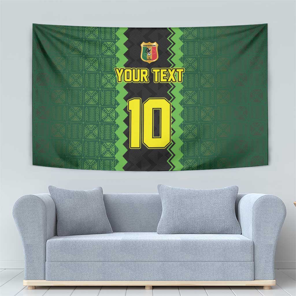 Custom Mali Football Tapestry Les Aigles-Green Gold and Red