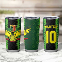 Custom Mali Football Tumbler Cup Les Aigles-Green Gold and Red
