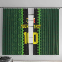 Custom Mali Football Window Curtain Les Aigles-Green Gold and Red