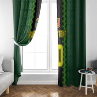 Custom Mali Football Window Curtain Les Aigles-Green Gold and Red