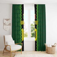 Custom Mali Football Window Curtain Les Aigles-Green Gold and Red