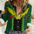 Custom Mali Football Women Casual Shirt Les Aigles-Green Gold and Red