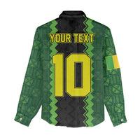 Custom Mali Football Women Casual Shirt Les Aigles-Green Gold and Red