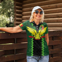 Custom Mali Football Women Polo Shirt Les Aigles-Green Gold and Red