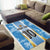 Custom Argentina Football Area Rug La Albiceleste Three Times The Best in The World