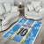 Custom Argentina Football Area Rug La Albiceleste Three Times The Best in The World