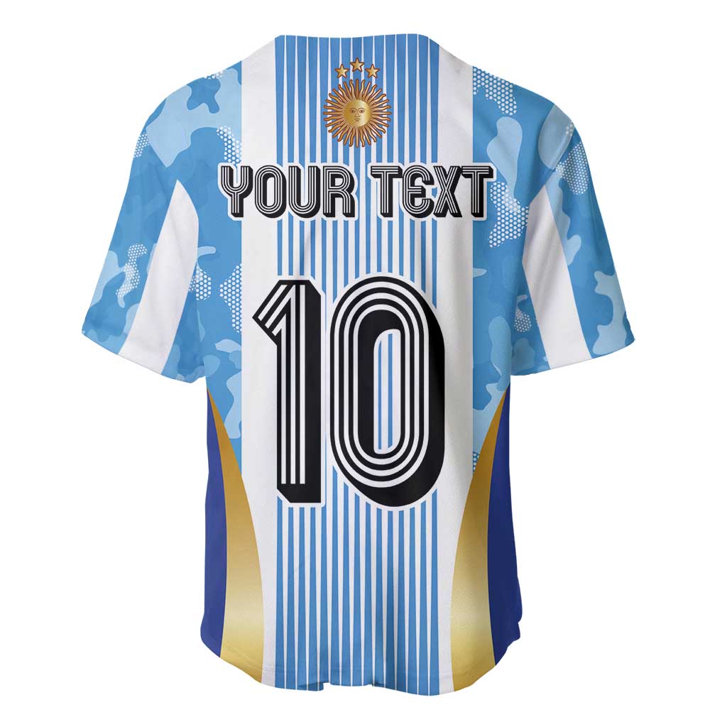 Custom Argentina Football Baseball Jersey La Albiceleste Three Times The Best in The World