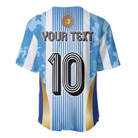 Custom Argentina Football Baseball Jersey La Albiceleste Three Times The Best in The World