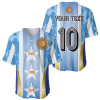 Custom Argentina Football Baseball Jersey La Albiceleste Three Times The Best in The World