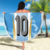 Custom Argentina Football Beach Blanket La Albiceleste Three Times The Best in The World