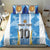 Custom Argentina Football Bedding Set La Albiceleste Three Times The Best in The World
