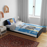 Custom Argentina Football Bedding Set La Albiceleste Three Times The Best in The World