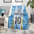 Custom Argentina Football Blanket La Albiceleste Three Times The Best in The World