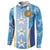 Custom Argentina Football Button Sweatshirt La Albiceleste Three Times The Best in The World