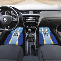 Custom Argentina Football Car Mats La Albiceleste Three Times The Best in The World