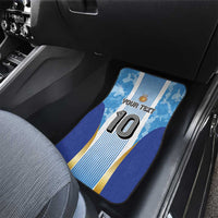 Custom Argentina Football Car Mats La Albiceleste Three Times The Best in The World