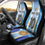 Custom Argentina Football Car Seat Cover La Albiceleste Three Times The Best in The World