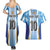 Custom Argentina Football Couples Matching Summer Maxi Dress and Hawaiian Shirt La Albiceleste Three Times The Best in The World