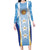 Custom Argentina Football Family Matching Long Sleeve Bodycon Dress and Hawaiian Shirt La Albiceleste Three Times The Best in The World