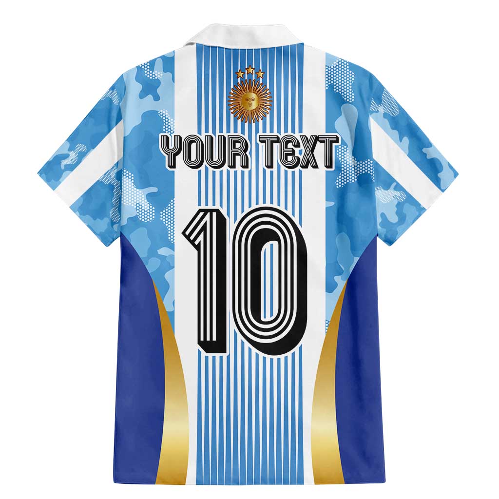 Custom Argentina Football Family Matching Mermaid Dress and Hawaiian Shirt La Albiceleste Three Times The Best in The World