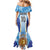 Custom Argentina Football Family Matching Mermaid Dress and Hawaiian Shirt La Albiceleste Three Times The Best in The World