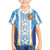 Custom Argentina Football Family Matching Off The Shoulder Long Sleeve Dress and Hawaiian Shirt La Albiceleste Three Times The Best in The World
