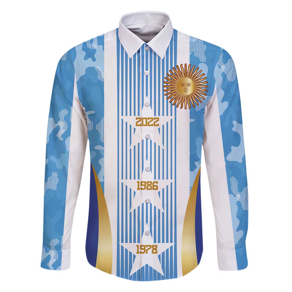 Custom Argentina Football Family Matching Off Shoulder Short Dress and Hawaiian Shirt La Albiceleste Three Times The Best in The World