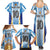 Custom Argentina Football Family Matching Summer Maxi Dress and Hawaiian Shirt La Albiceleste Three Times The Best in The World