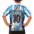 Custom Argentina Football Family Matching Tank Maxi Dress and Hawaiian Shirt La Albiceleste Three Times The Best in The World