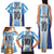 Custom Argentina Football Family Matching Tank Maxi Dress and Hawaiian Shirt La Albiceleste Three Times The Best in The World