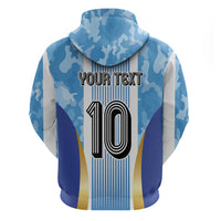 Custom Argentina Football Hoodie La Albiceleste Three Times The Best in The World