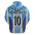 Custom Argentina Football Hoodie La Albiceleste Three Times The Best in The World