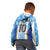Custom Argentina Football Kid Hoodie La Albiceleste Three Times The Best in The World