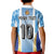 Custom Argentina Football Kid Polo Shirt La Albiceleste Three Times The Best in The World