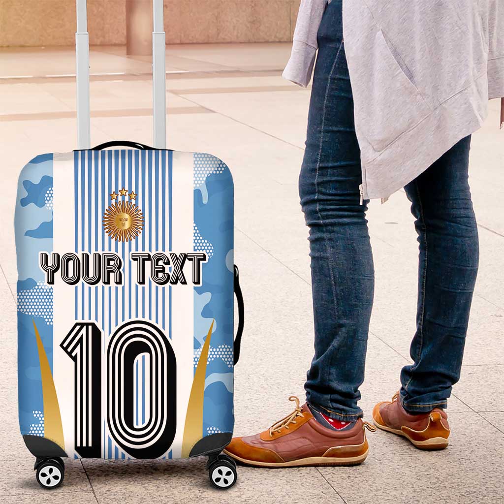 Custom Argentina Football Luggage Cover La Albiceleste Three Times The Best in The World