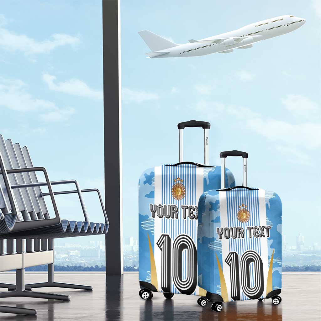 Custom Argentina Football Luggage Cover La Albiceleste Three Times The Best in The World