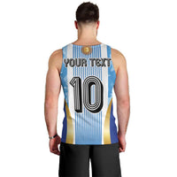 Custom Argentina Football Men Tank Top La Albiceleste Three Times The Best in The World