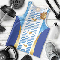 Custom Argentina Football Men Tank Top La Albiceleste Three Times The Best in The World