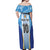 Custom Argentina Football Off Shoulder Maxi Dress La Albiceleste Three Times The Best in The World