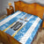 Custom Argentina Football Quilt La Albiceleste Three Times The Best in The World