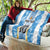 Custom Argentina Football Quilt La Albiceleste Three Times The Best in The World