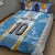 Custom Argentina Football Quilt Bed Set La Albiceleste Three Times The Best in The World