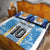 Custom Argentina Football Quilt Bed Set La Albiceleste Three Times The Best in The World