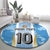Custom Argentina Football Round Carpet La Albiceleste Three Times The Best in The World