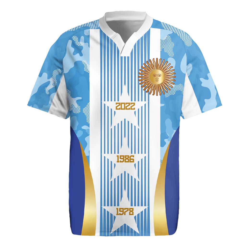 Custom Argentina Football Rugby Jersey La Albiceleste Three Times The Best in The World