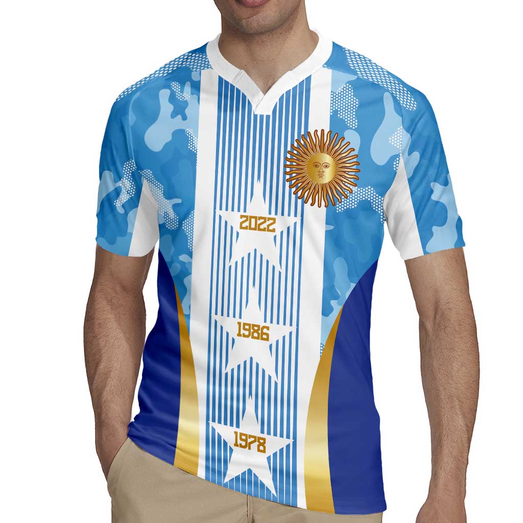 Custom Argentina Football Rugby Jersey La Albiceleste Three Times The Best in The World
