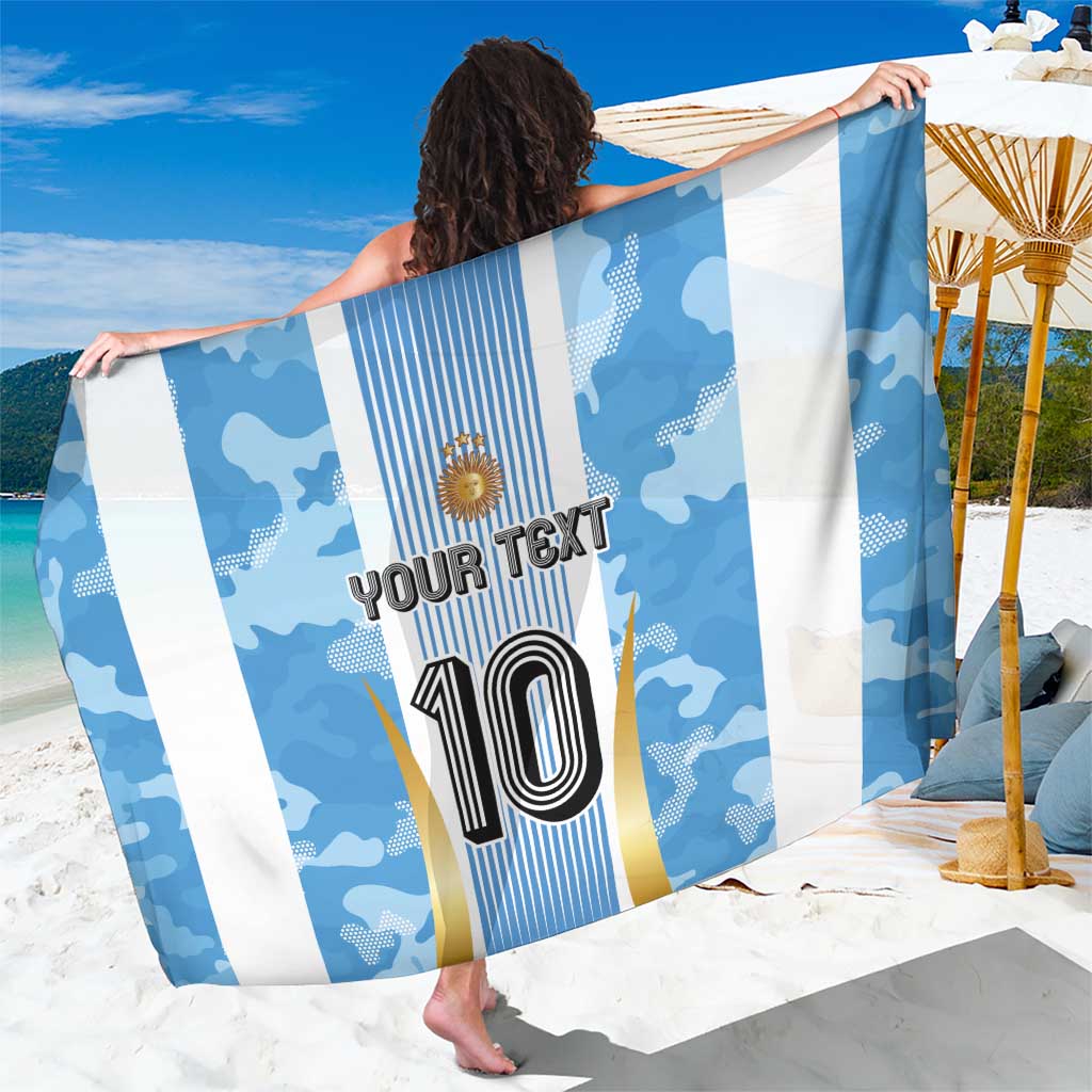 Custom Argentina Football Sarong La Albiceleste Three Times The Best in The World
